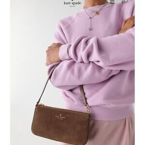 NWT Kate Spade Gemini Suede Convertible Wristlet